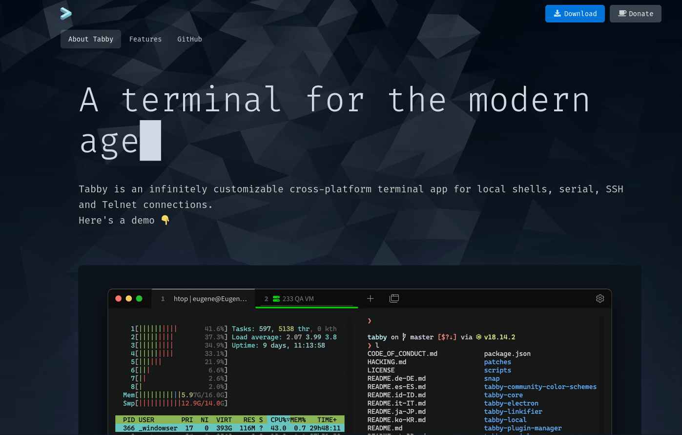 Работа с Tabby: Эмулятор терминала для SSH