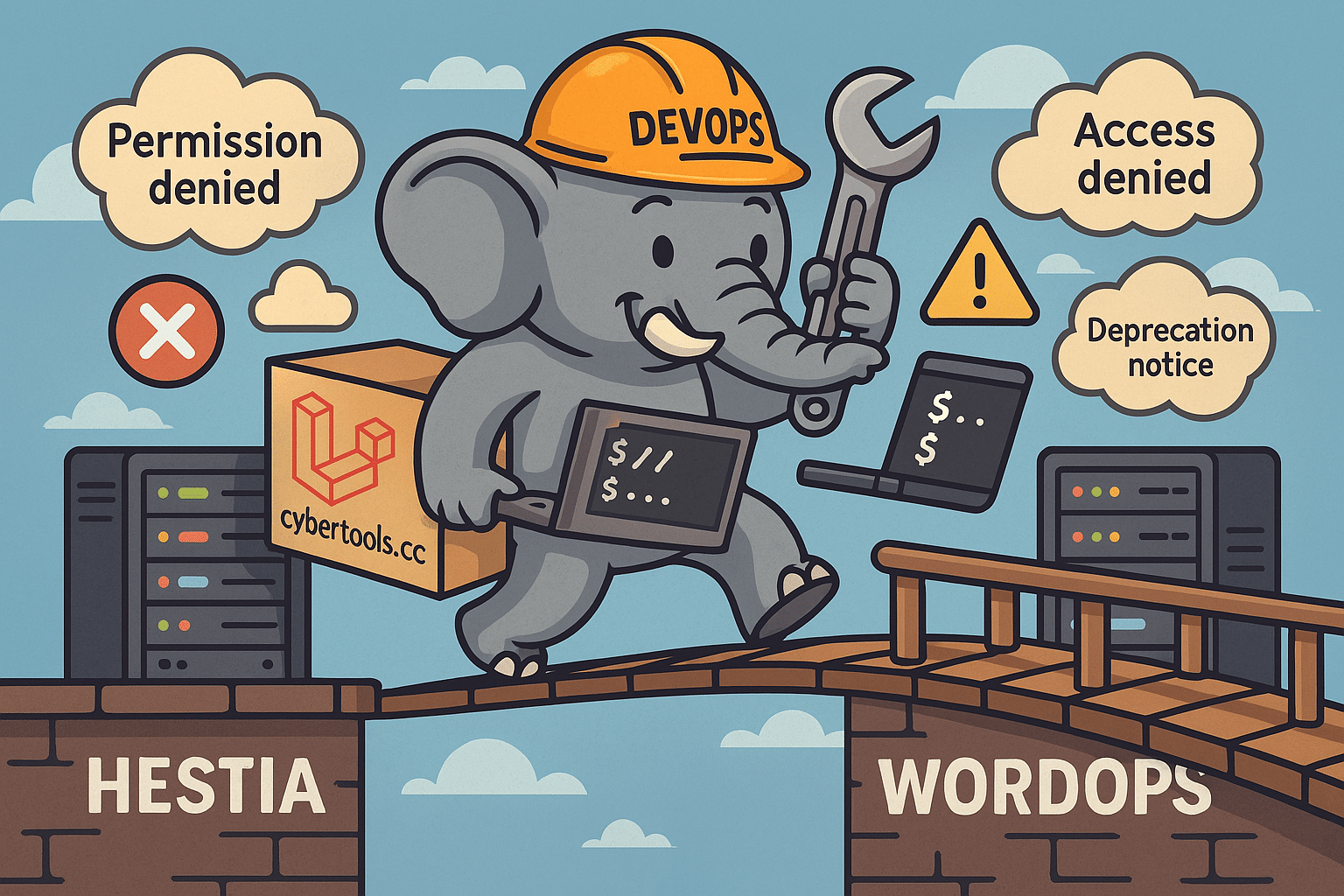 Перенос Laravel-проекта cybertools.cc с Hestia на WordOps