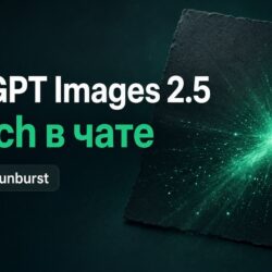 ChatGPT Images 2.5: Sketch в чате, Flare и Sunburst в API