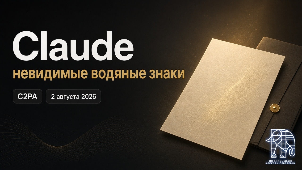 Claude: невидимые водяные знаки в тексте и C2PA в файлах с 2 августа 2026
