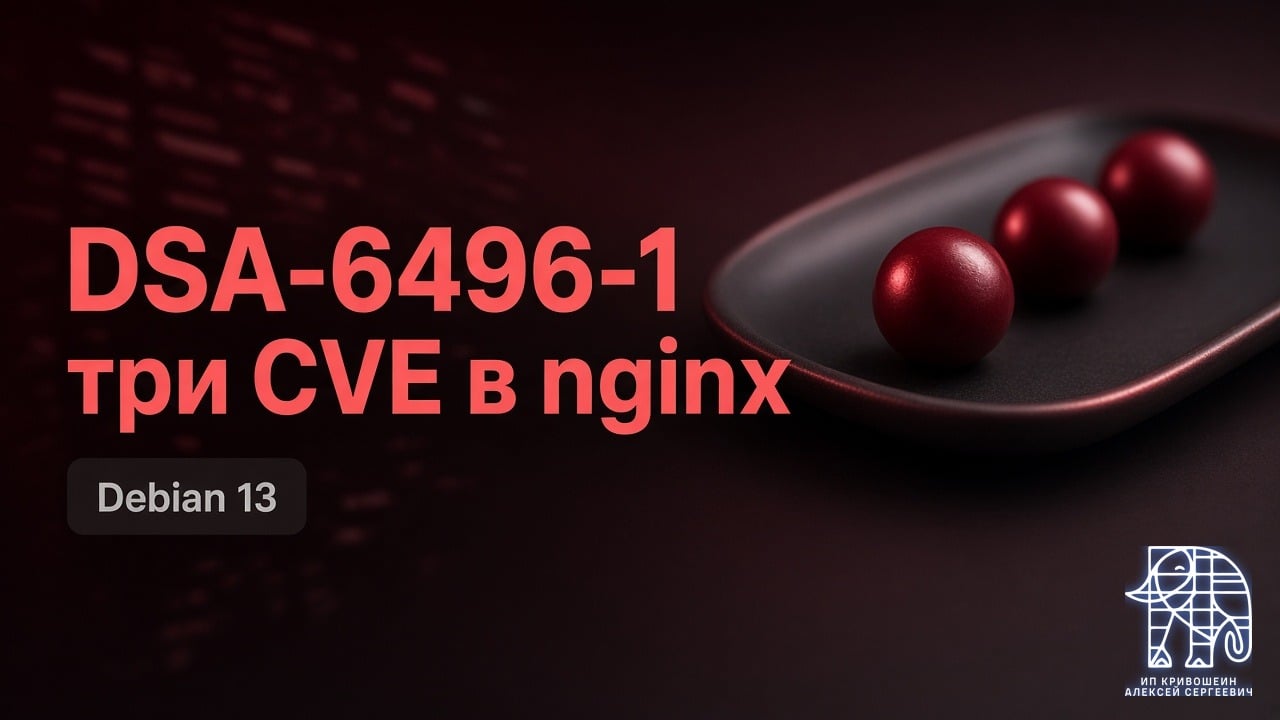 DSA-6496-1: три CVE в nginx на Debian 13