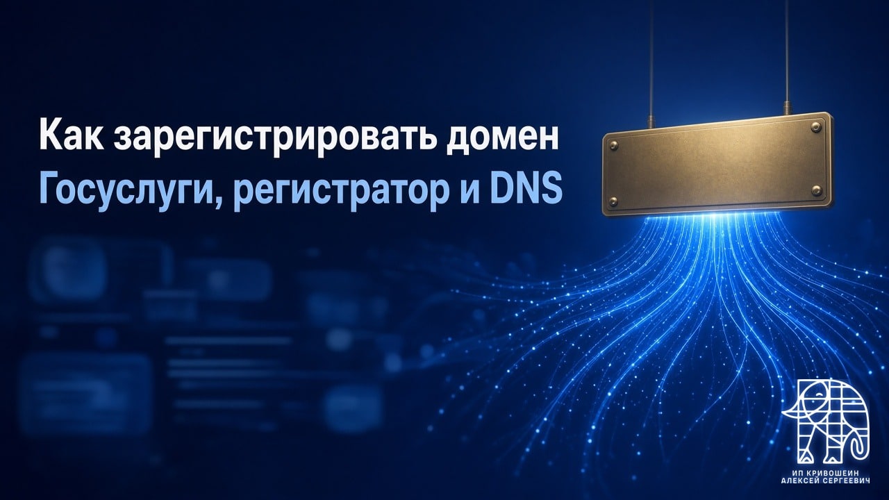 Как зарегистрировать домен в 2026 году: Госуслуги, регистратор и DNS