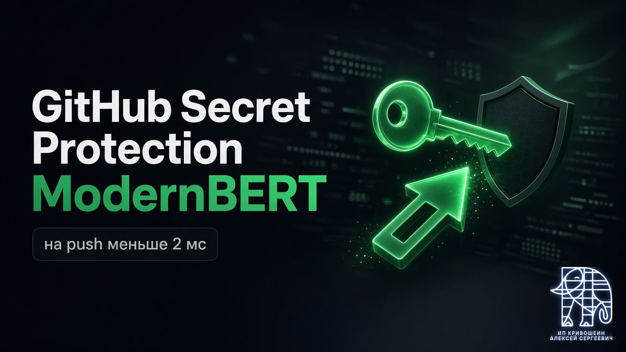 GitHub Secret Protection: ModernBERT на push меньше чем за 2 мс