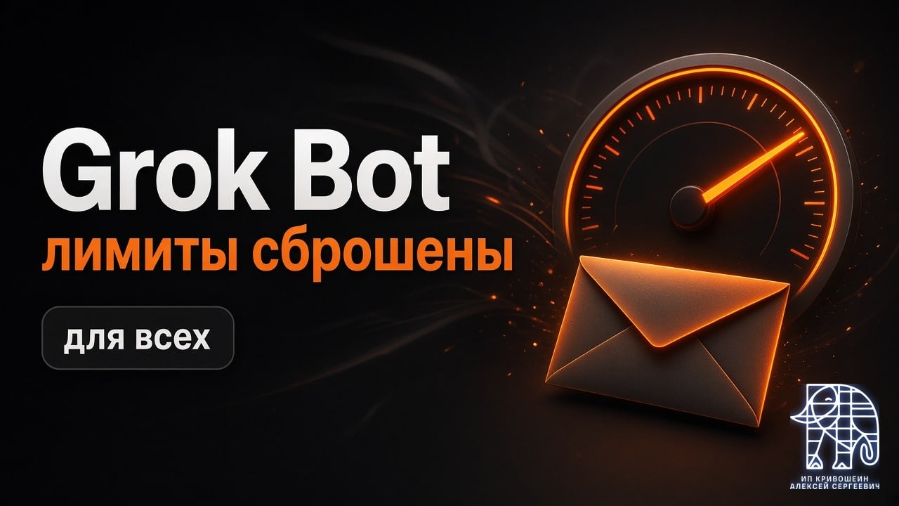 Grok Bot: лимиты сброшены для всех, письмо перед выходными