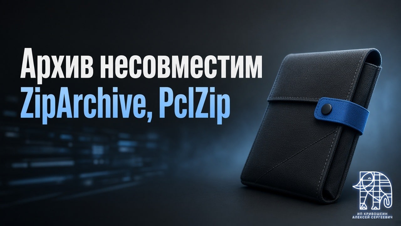 «Архив несовместим» в WordPress: ZipArchive, PclZip и фильтр