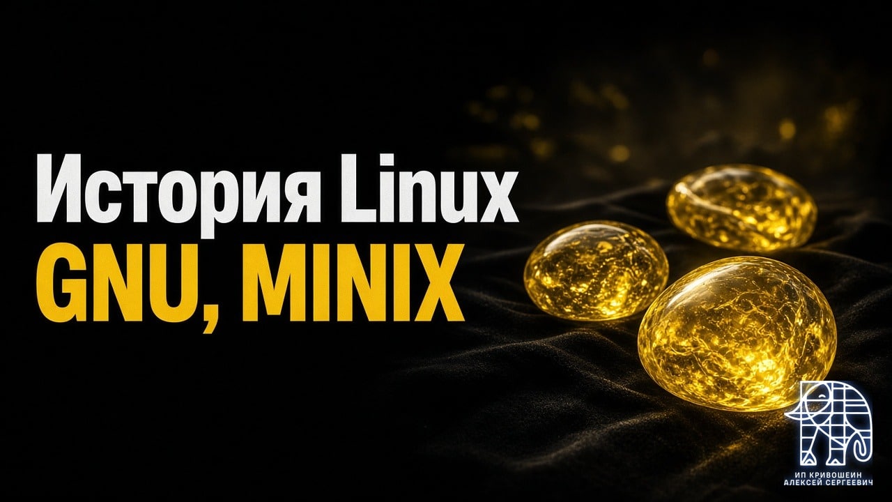 История Linux без легенд: GNU, MINIX и первые релизы ядра. Почему Linux – это ядро, как сложилась экосистема и что проверить на живой системе.