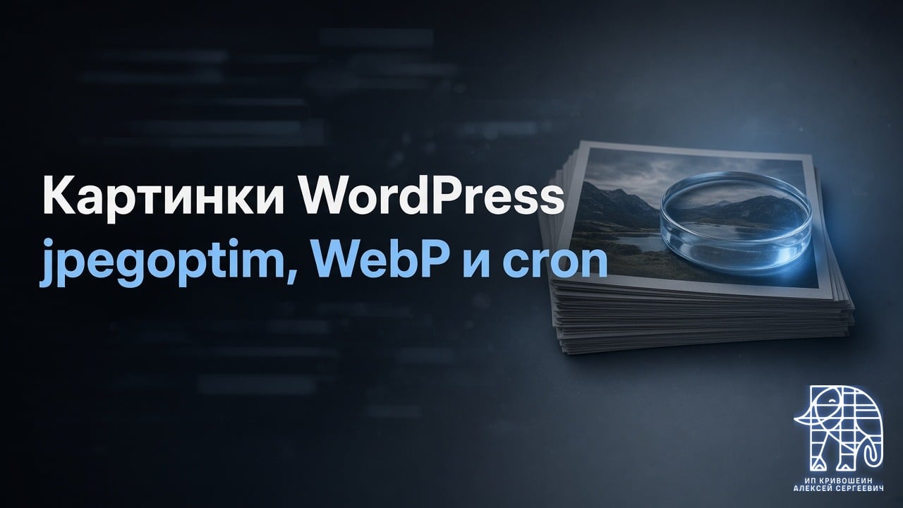 Как сжать картинки WordPress на Linux: jpegoptim, WebP и cron