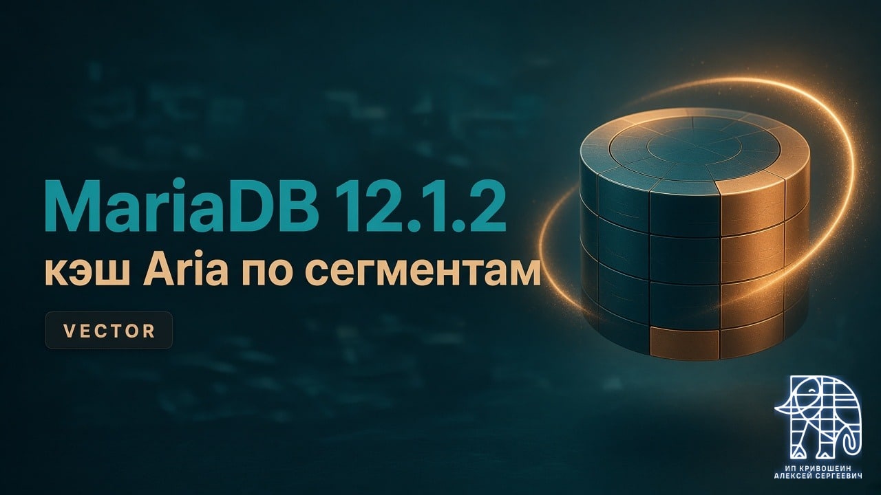 MariaDB 12.1.2: кэш Aria по сегментам, Galera, VECTOR и что ставить сейчас