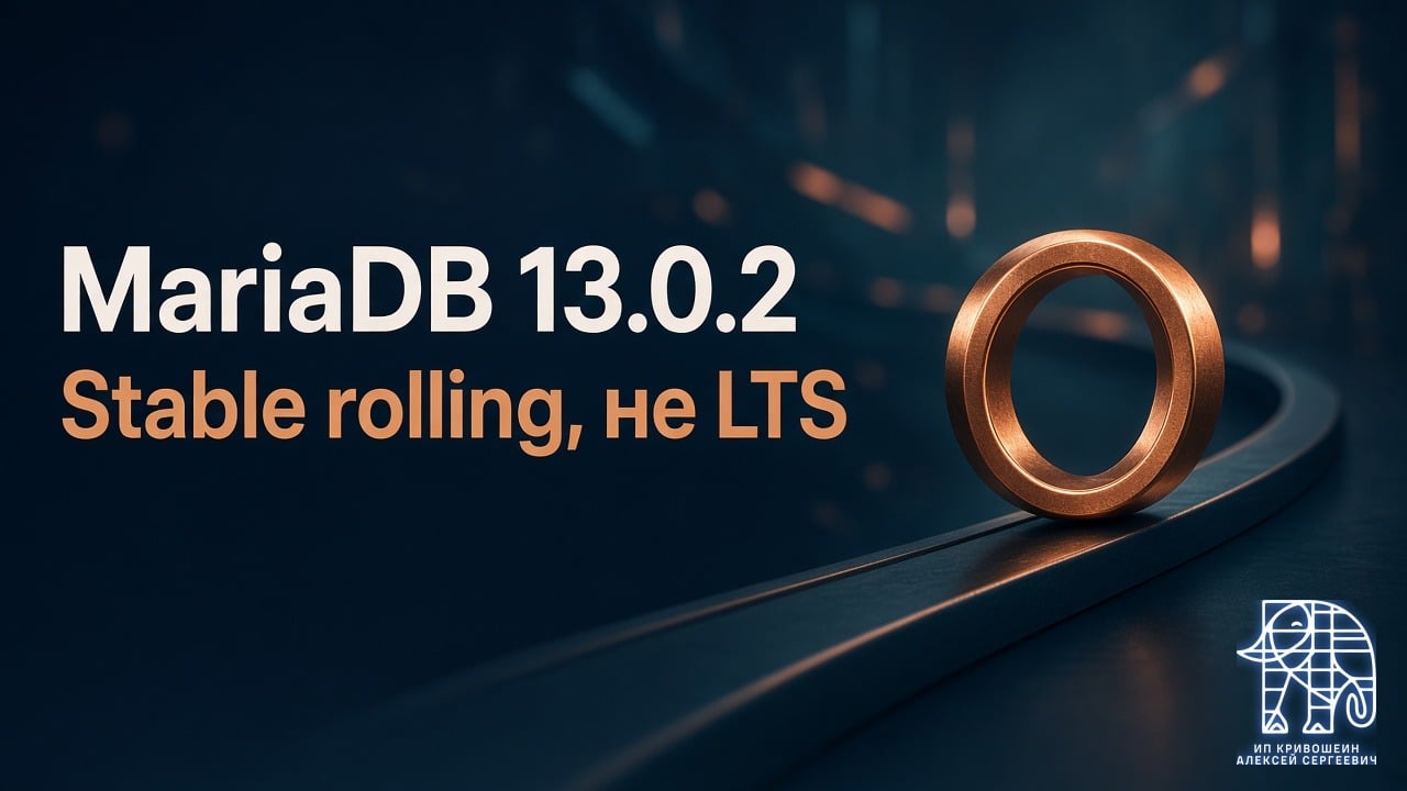 MariaDB 13.0.2: Stable rolling, не LTS
