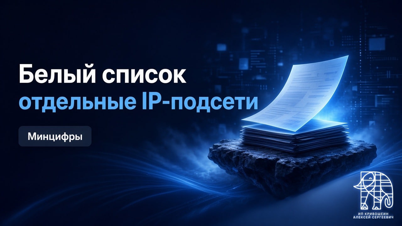 Минцифры попросило вынести белый список в отдельные IP-подсети