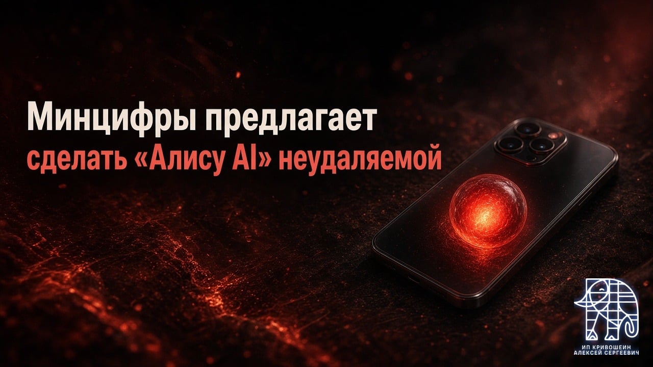 Минцифры предлагает сделать «Алису AI» неудаляемой на смартфонах