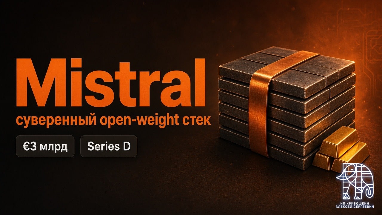 Mistral подняла €3 млрд в Series D: суверенный open-weight стек