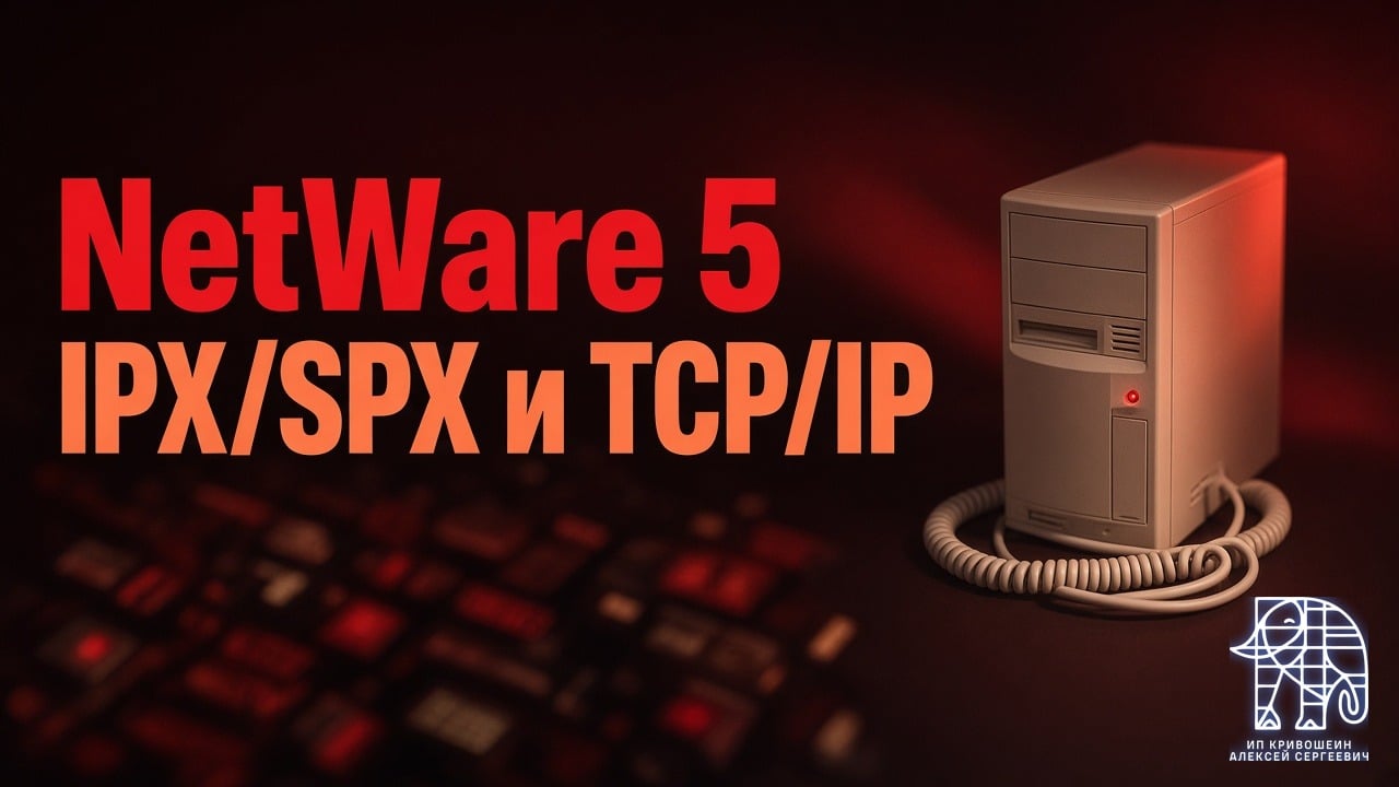 NetWare 5, моя первая серверная ОС: DOS-клиенты, IPX/SPX и TCP/IP