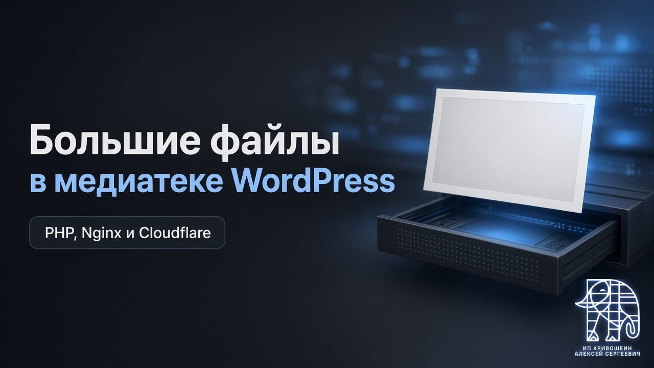 Большие файлы в медиатеке WordPress: PHP, Nginx и Cloudflare