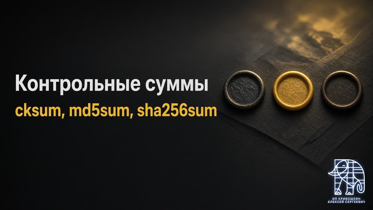Контрольные суммы в Linux: cksum, md5sum, sha256sum