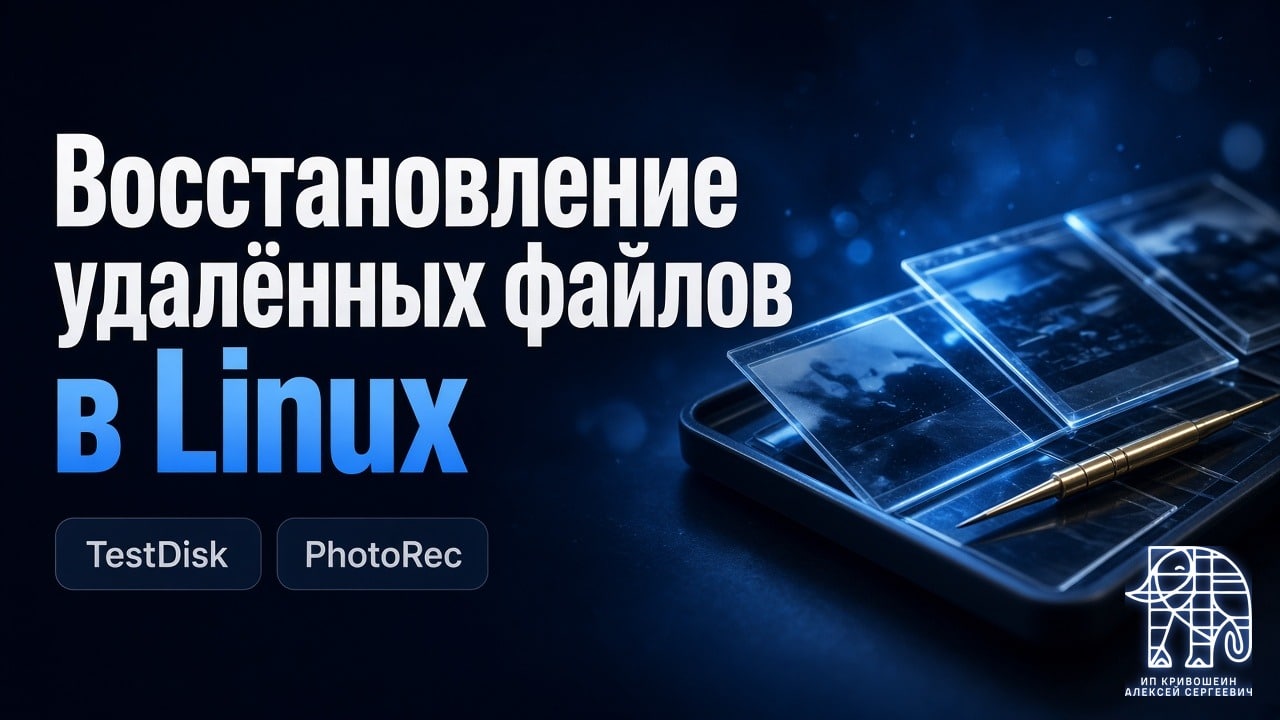 Восстановление удалённых файлов в Linux: TestDisk, PhotoRec и другие