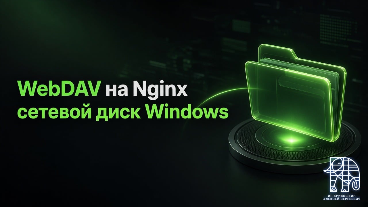 WebDAV на Nginx: подключаем HTTPS-папку как сетевой диск Windows
