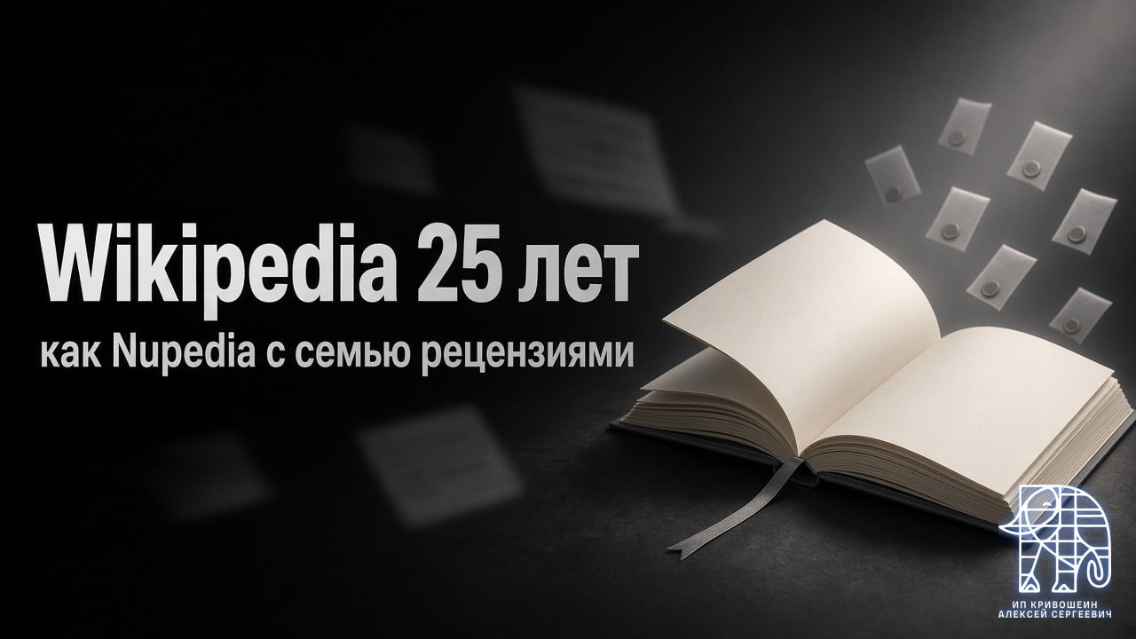 Wikipedia 25 лет: как Nupedia с семью рецензиями проиграла вики