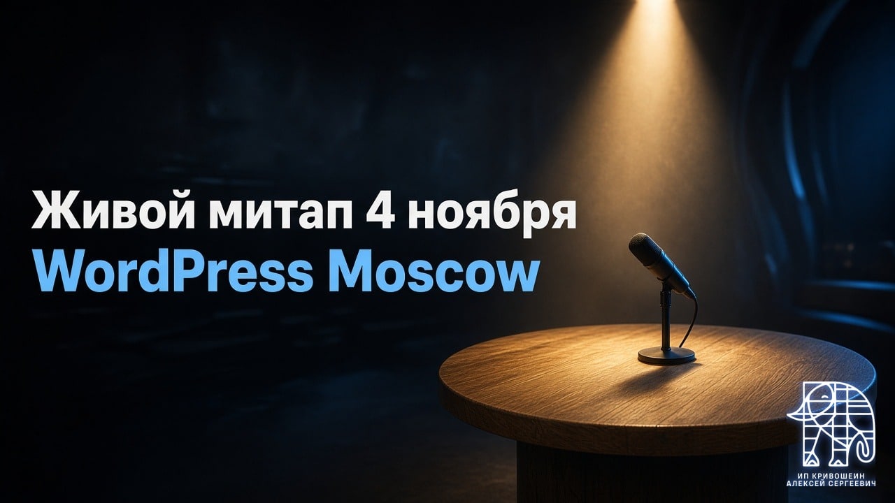 Живой митап 4 ноября (WordPress Moscow)