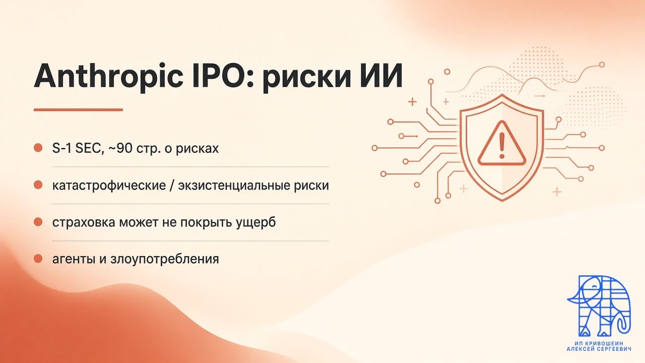 Anthropic IPO: риски ИИ, обложка
