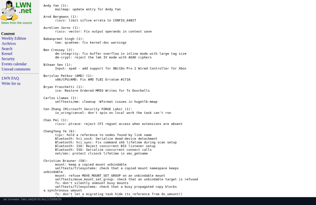 Строка шортлога 7.3-rc7: исправление AMD TLBI Erratum #1718